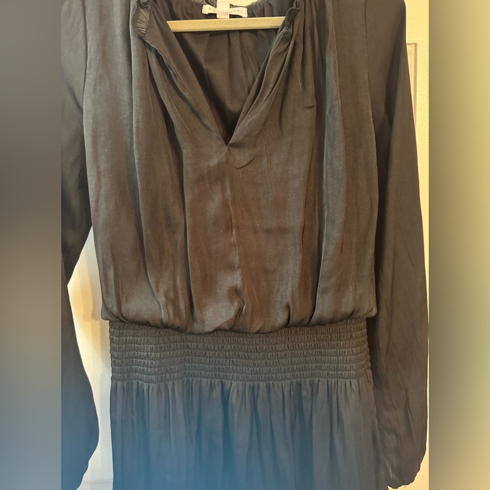 Socialite Black Draped Dress | Size M | Ramy Brook Inspired | Worn Once - Picture 2 of 8